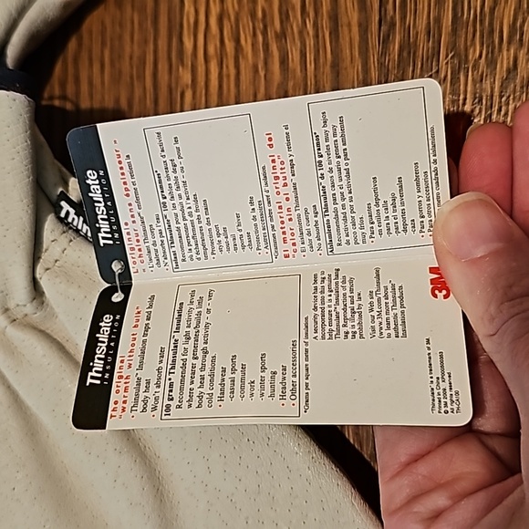 New stained 3M men's leather gloves with thinsulate - Picture 5 of 12